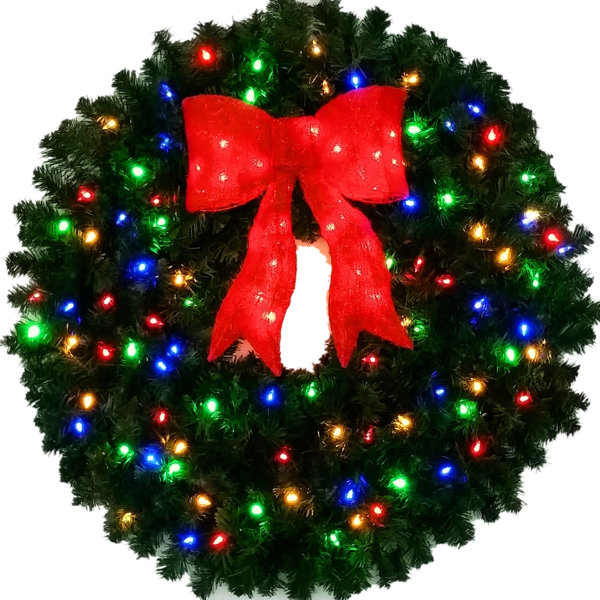 36 Lighted Christmas Wreath 
